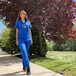 Jaanuu Scrub Set - Royal Blue - S